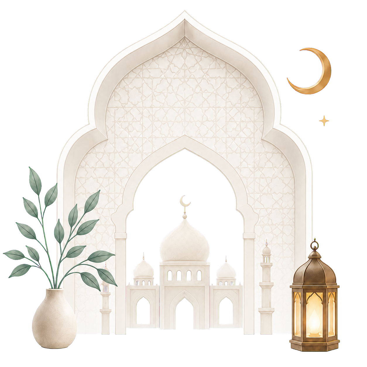 Islamic arch illustration